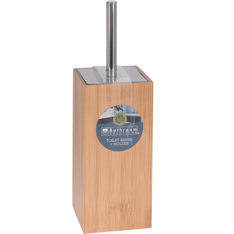 Brosse WC avec support en bambou