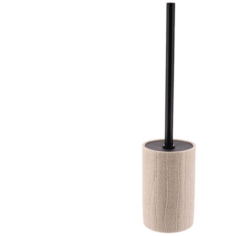 Brosse wc en polyresine effet feuille - naturel - Tendance