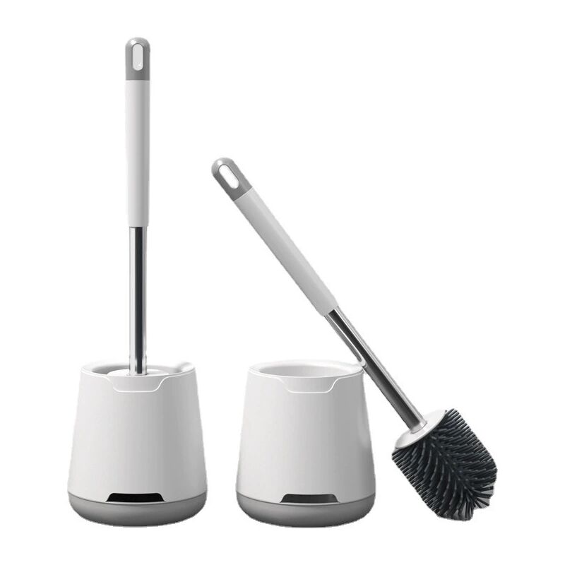 Brosse WC en Silicone - Brosse WC et Support, Anti-Goutte, Antibactérienne, Brosse WC Ventilée, Séchage Rapide et Sans Odeur, Brosse WC Murale, Salle