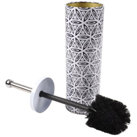 Brosse WC Imprimée "Graphic Jungle" 37cm Noir