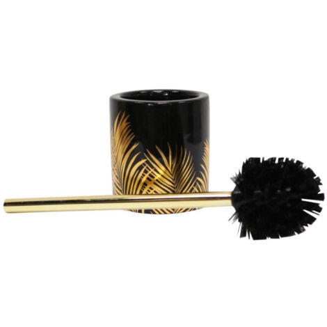 Brosse WC Imprimée "Orbella" 40cm Noir