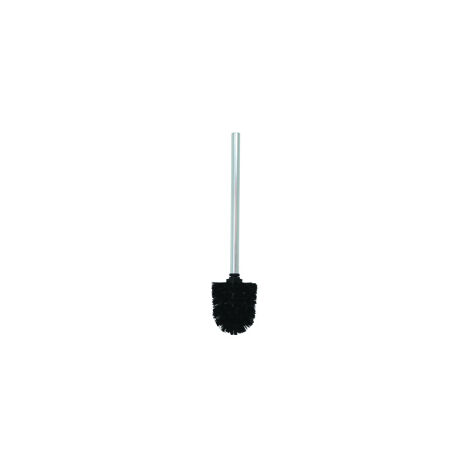 BROSSE WC MANCHE INOX BOULE NOIRE 8 X 32 CM M S V 141192