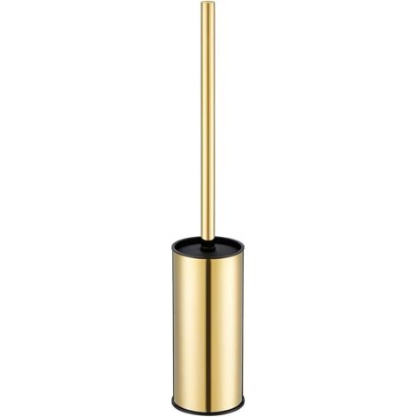 Brosse WC murale dorée en acier inoxydable 304 rond pour salle de bain (doré)