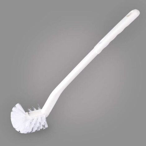 Brosse WC Plastique Manche Long Décontamination forte Brosses de nettoyage Accessoires de salle de bain (Brosse WC)
