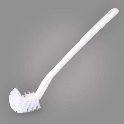 Brosse WC Plastique Manche Long Décontamination forte Brosses de nettoyage Accessoires de salle de bain (Brosse WC)