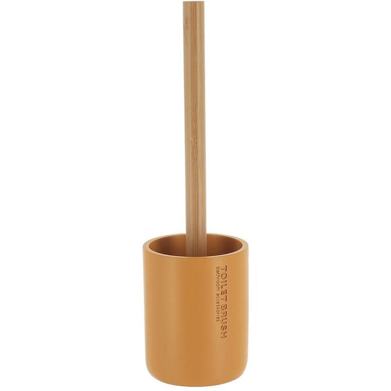 Brosse wc polyresine - moutarde - Tendance