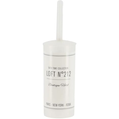 Brosse wc pp imprimee - neo retro blanc - Tendance