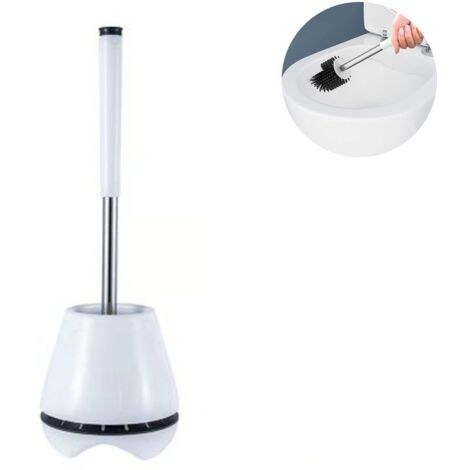 Brosse WC - support respirant. Brosse WC noire idéale pour une utilisation efficace.-AquaForge