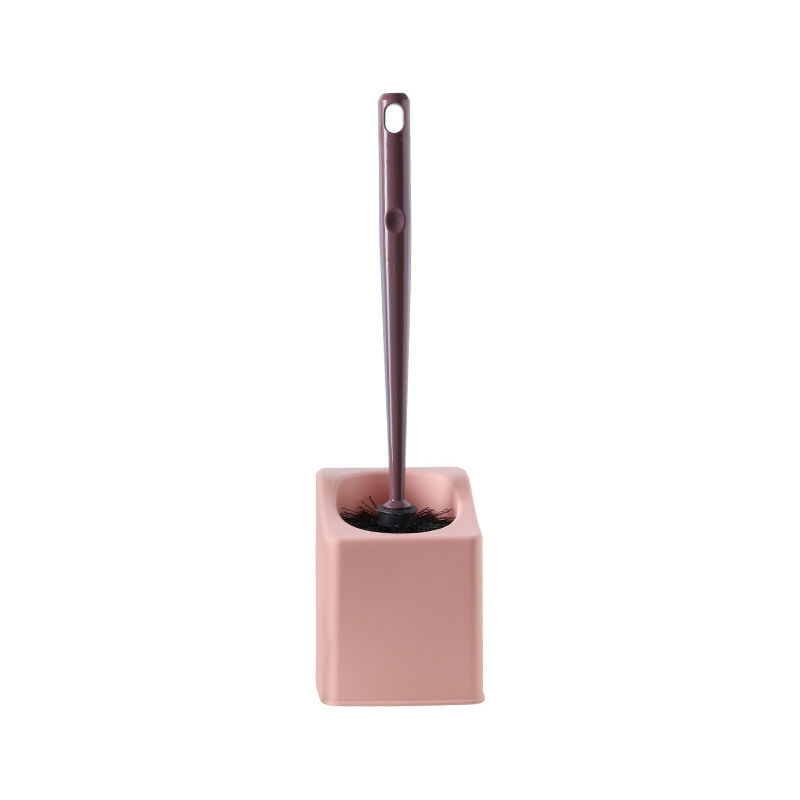 Brosse wc vidable avec siège(rose)