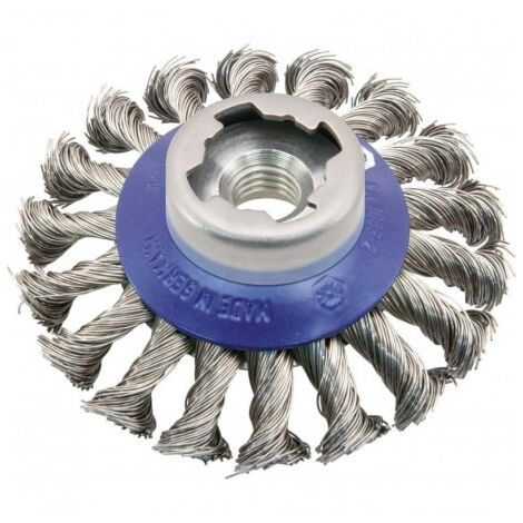 Brosse conique X-LOCK acier torsadee 100x mm osborn 1 PCS