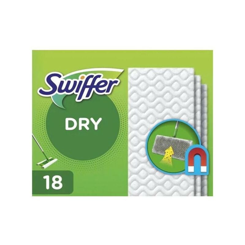 Lingette sèche sol dry (boite de 18) - Swiffer