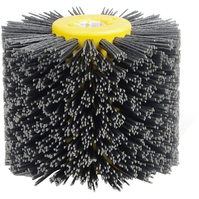 Aougo - Brosses Abrasives 120 Roue De Polissage Abrasifs Fil Roue Diamètre 120mm Noir npterbl