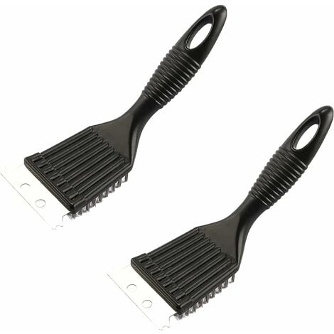 Brosses de Nettoyage Gril Outil de Brosse à Grill Outil de Nettoyage de Barbecue de Bricolage Accessoires pour Barbecue Barbecue en Acier Inoxydable 20*7cm Fontainebleau 2Pcs