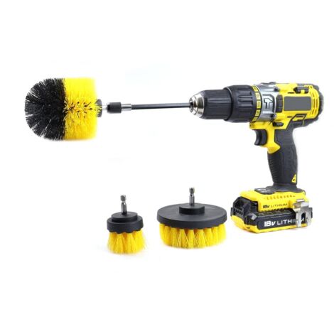 Brosses de nettoyage pour perceuses et tournevis, lot de 4 amio-02592