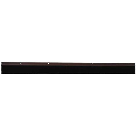 Brosses d'étanchéité pour porte à visser 12 pcs Marron 100 cm CFW509504
