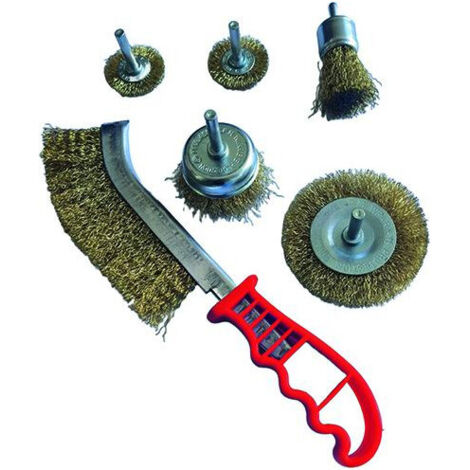 Brosses en acier Vigor, lot de 6 pièces