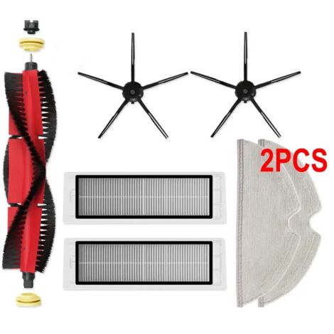 Brosses et filtres HEPA pour aspirateur robot Roborock S5 S50 S502 S55 S6 S6 Pure E4 1S SDJQR01RR