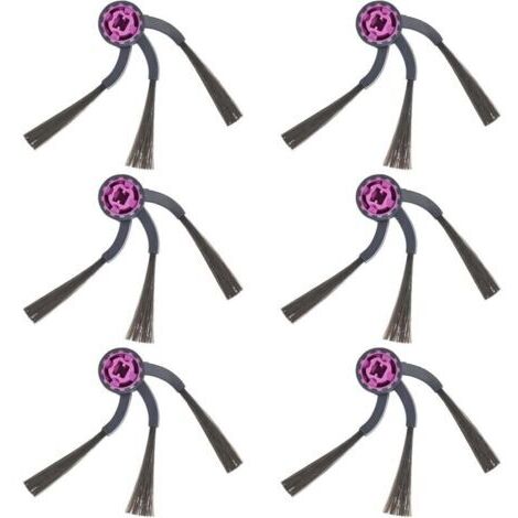 Brosses Latérales Accessoires pour EUREKA J15 Max Ultra Aspirateur Pièce de rechange,Brosse à bords en nylon,6 Pièces (Non compatible avec J15 Evo Ultra/E20 Evo Plus)