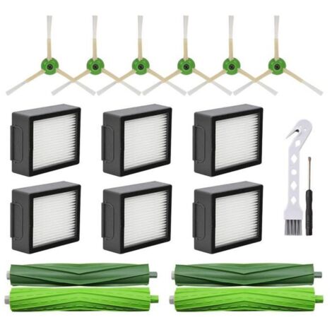 Brosses latérales et filtres HEPA pour iRobot Roomba i3 i4 i6 i7 i8 j7 E5 E6 E7 - Accessoire d\aspirateur SODIAL