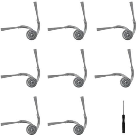 Brosses Latérales pour Roborock QV 35A/ QV 35S/ Q10 S5/ Q10 X5/ Q7 M5/ Q7 L5/ QRevo Curv/ S5X/ 5A1/ 5XC/ QRevo S5V/ QRevo Edge/ S5A/ Saros 10R/ Saros 10/ Saros Z70 Robot Aspirateur