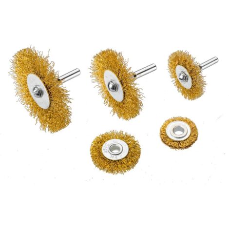 Brosses métalliques, 5 pièces.