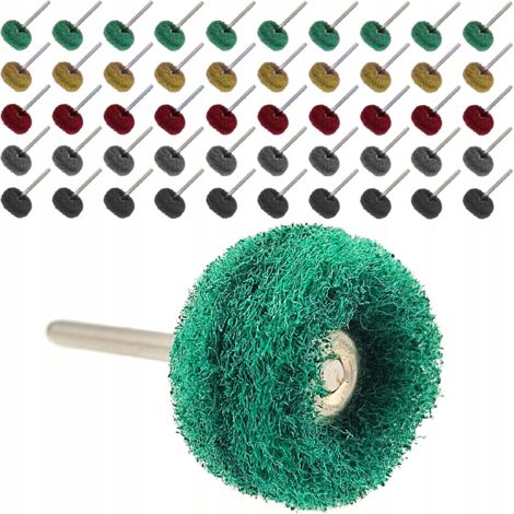 Brosses polisseuses pour mini-meuleuse type Dremel 20 mm 50 pièces