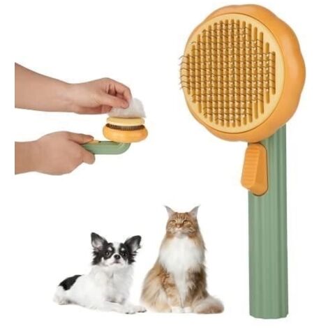 Brosses pour chien chat, Brosse de toilettage, Poils longs et courts, Elimine les sous-poil mort et de la saleté, Peigne à aiguille
