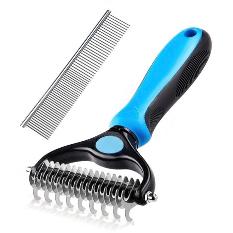 Brosses pour chiens et chats, brosses professionnelles pour chiens et chiens à poils longs, peignes pour chiens et chats pour enlever le sous-poil de l'animal.