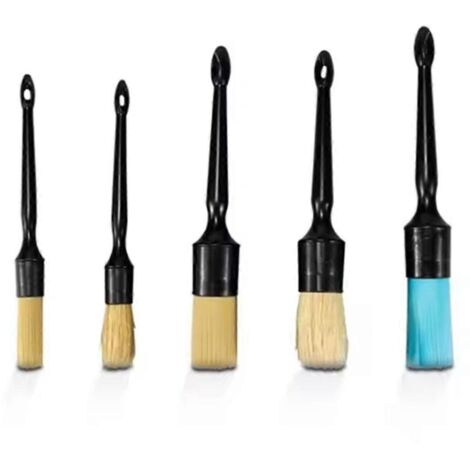 Brosses pour voiture, kit de brosses de nettoyage pour l'entretien automobile, brosse pour le nettoyage des grilles d'aération et du tableau de bord