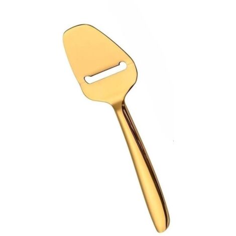 Brot- und Buttermesser – Edelstahl-Universalmesser – für Brot, Butter und Käse, spülmaschinenfest, 19,4 x 5,5 cm, Gold