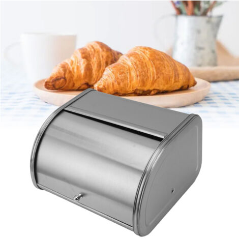 Brotdose [Amerikanischer Stil] Metall, mattiert, klein, Mehrzweck-Aufbewahrungsschale für Kekse, Maße: 30 x 27 x 17,8 cm, Einzelstück