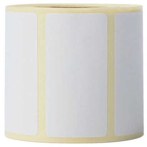 BROTHER 12 rollos de etiquetas termicas blancas -  Cada rollo contiene 500 etiquetas de 51mm x 26 mm