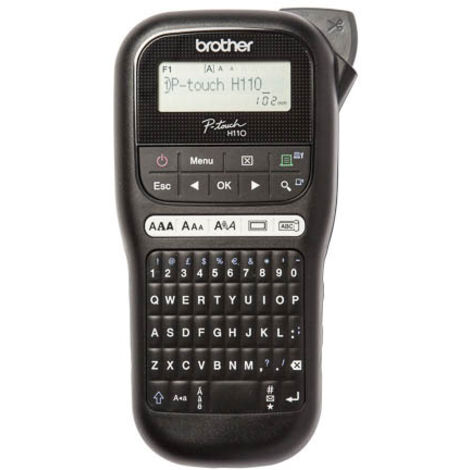 Brother Beschriftungsgerät PTH110ZG1 3,5-12mm schwarz/silber