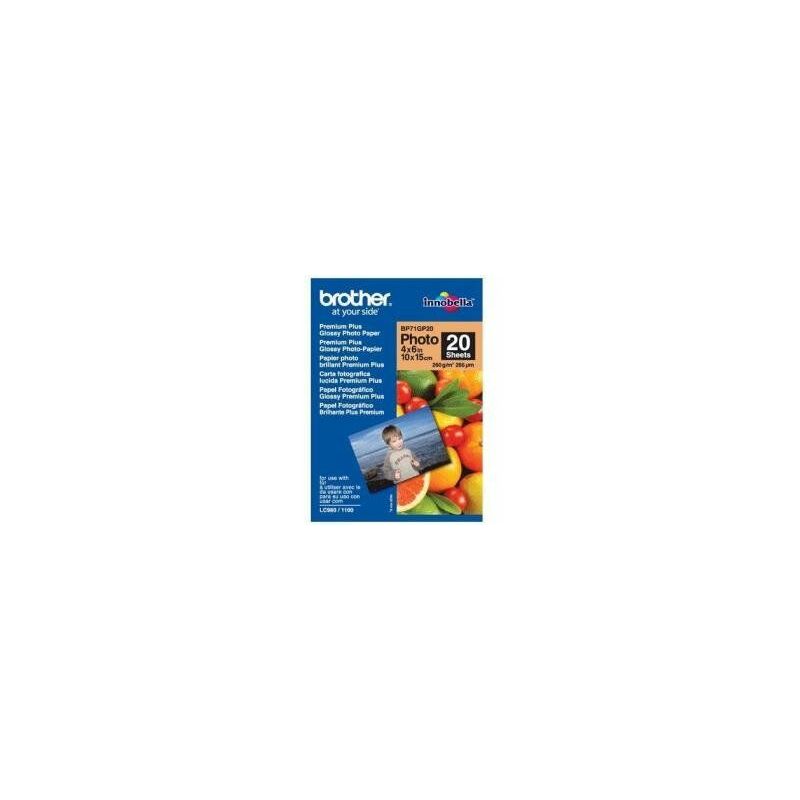 

BP71GP20 Premium Glossy Photo Paper papel fotográfico Blanco - Brother