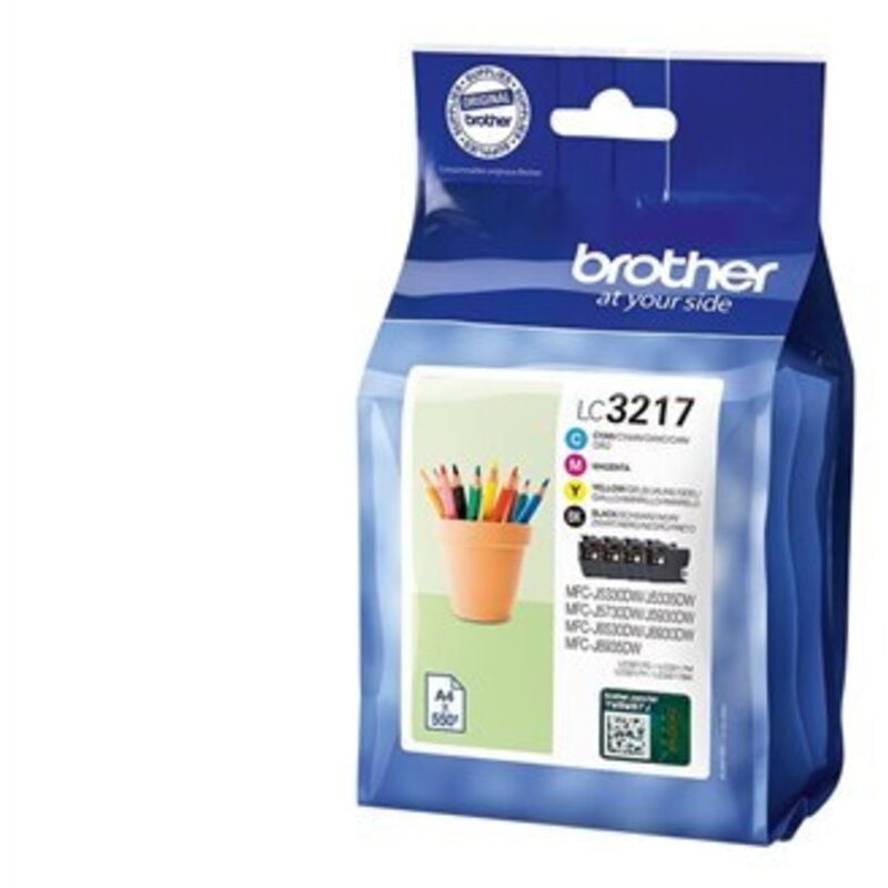 LC-3217 cartouche d'encre Original Noir, Cyan, Magenta, Jaune - Brother