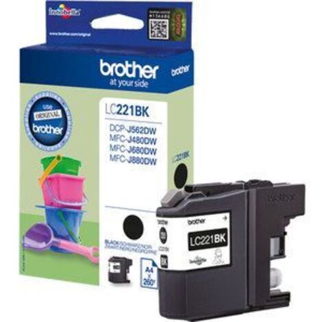 Brother Cartucho LC221BKB Negro