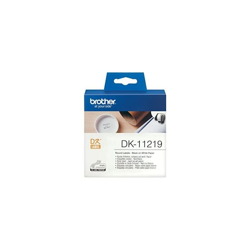 

etiquetas circulares 12mm, 1200 unidades de papel - Brother