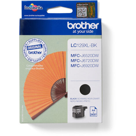 Brother LC-129XLBK cartuccia d'inchiostro 1 pz Originale Resa elevata (XL) Nero