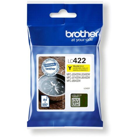 Brother LC-422Y Cartuccia d'Inchiostro 1 pz Originale Giallo