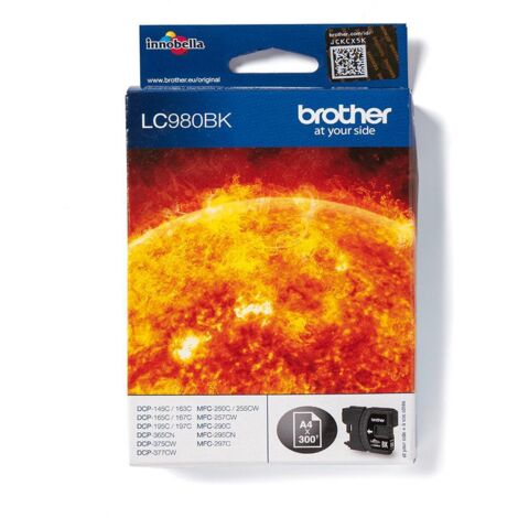 Brother LC 980BK Cartuccia d'Inchiostro 1 pz Originale Nero