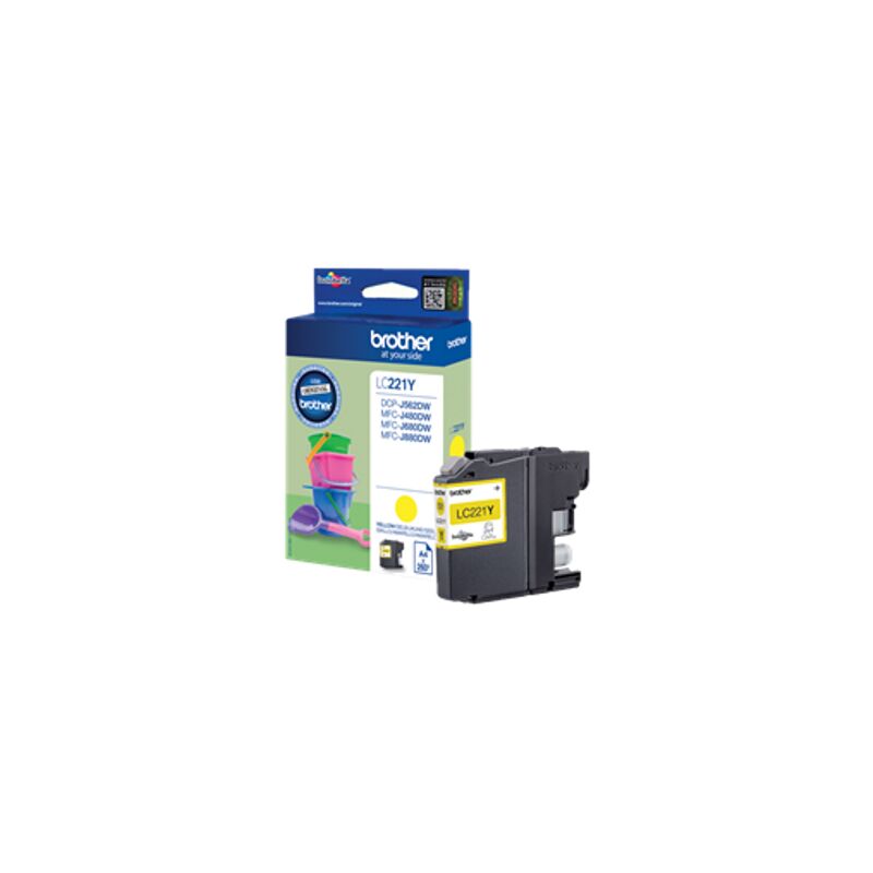 Yellow Ink Cartridge 4ml - LC221Y - Brother