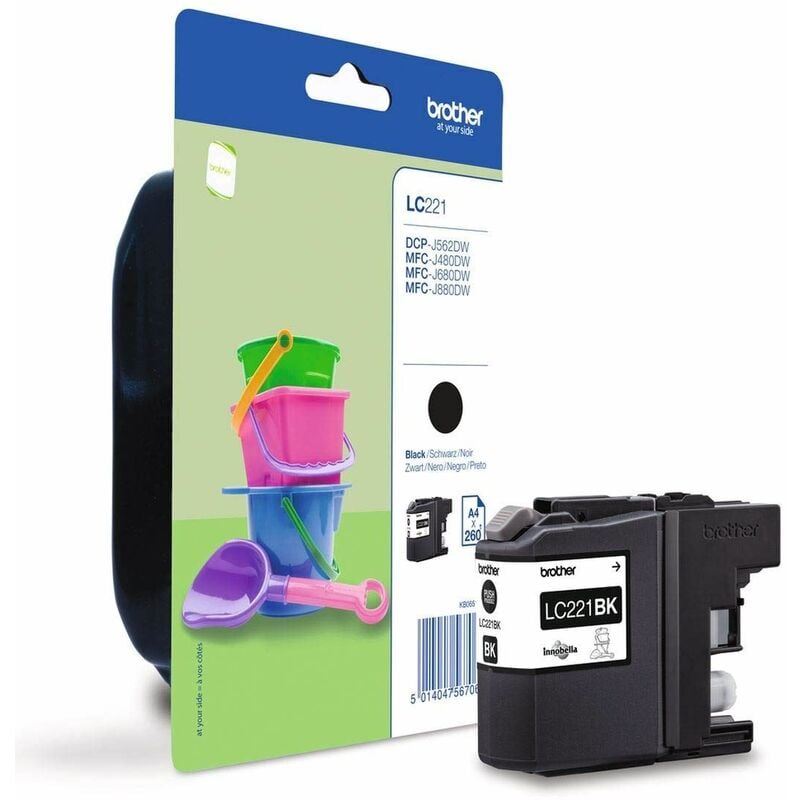 Brother Ink Cartridge Black Lc221Bk - BA74731