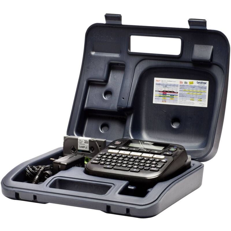 P-touch D210VP Etiqueteuse adapté pour rubans: tz 3.5 mm, 6 mm, 9 mm, 12 mm - Brother