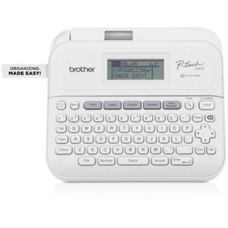 Brother P Touch PT D410 Étiqueteuse Blanc 18 mm