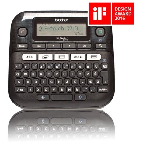 Brother PT-D210 imprimante pour étiquettes Transfert thermique 180 x 180 DPI 20 mm/sec QWERTY