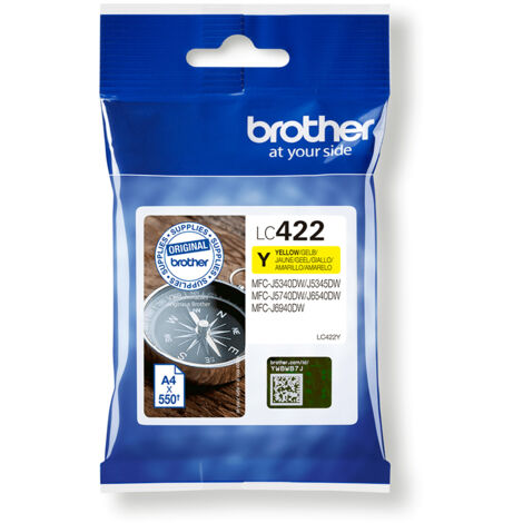 Brother tintenpatrone lc422y - gelb