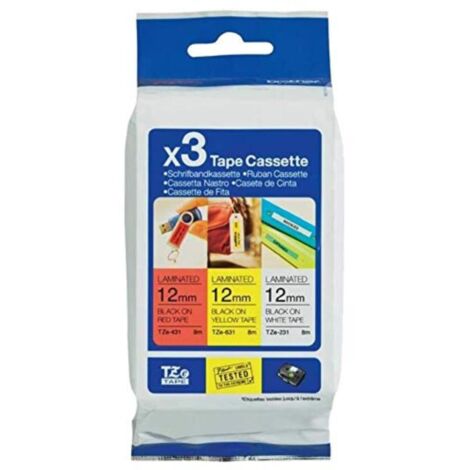 Brother TZE31M3 Nastro, 3 Pezzi