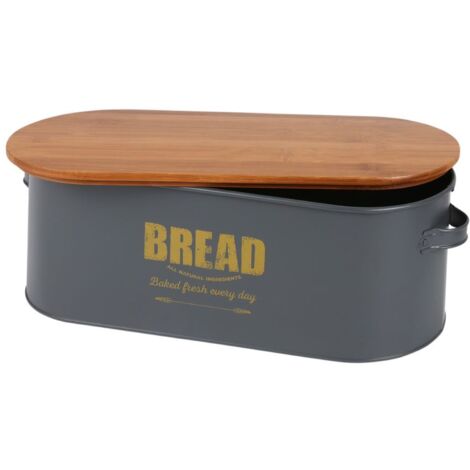 Brotkasten Bread Brotkorb Brotbehälter Brotkiste Aufbewahrungsbox 46x16x18cm