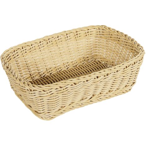 Brotkorb Kunststoff 31,5x22x10cm beige