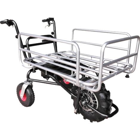 Brouette électrique multifonction 24 V charge 120 kg panier réglable